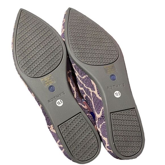 Rothys The Point Violet Giraffe‎ Retired!! Women’s Size 10.5 Safari Animal Print - Picture 10 of 12